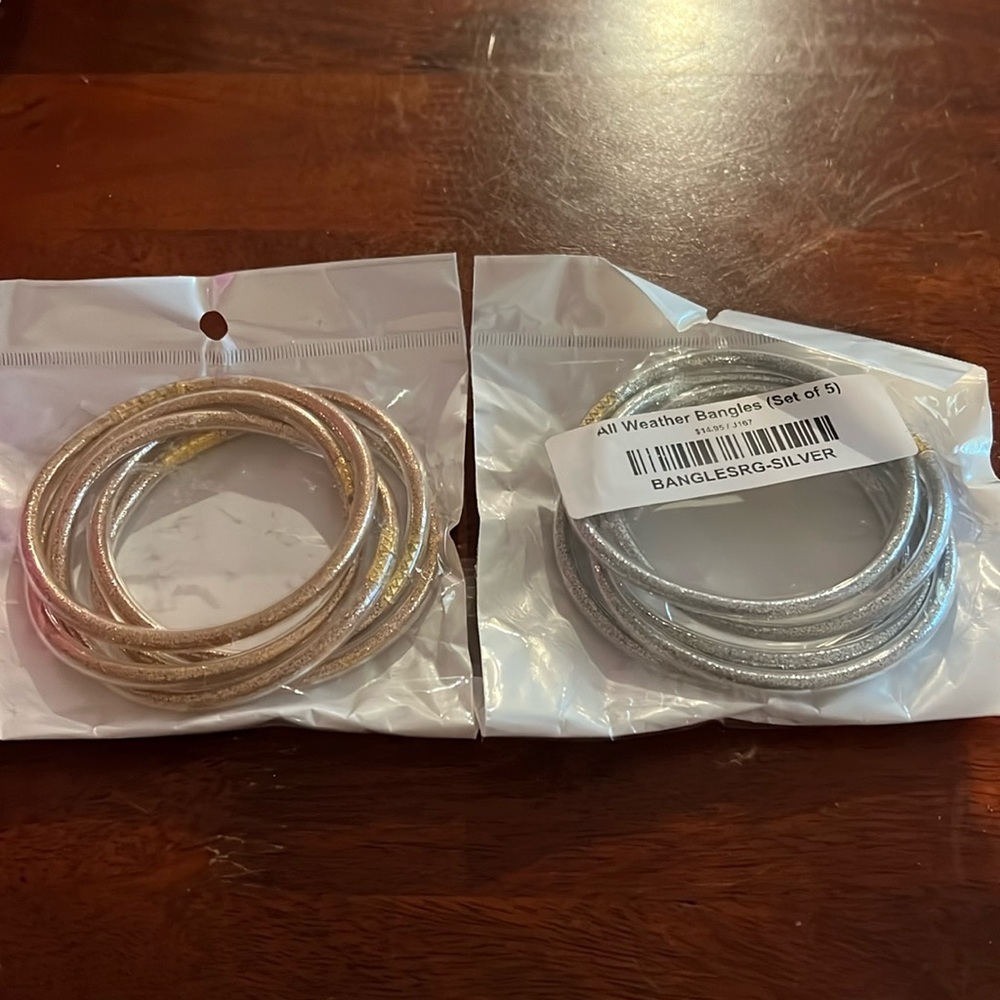 All Weather Bangles. Purchased from Deep South Pout.